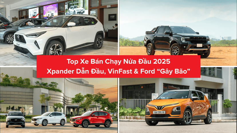 Top Selling Cars H1/2025: Xpander Leads, VinFast & Ford Dominate, photo 1