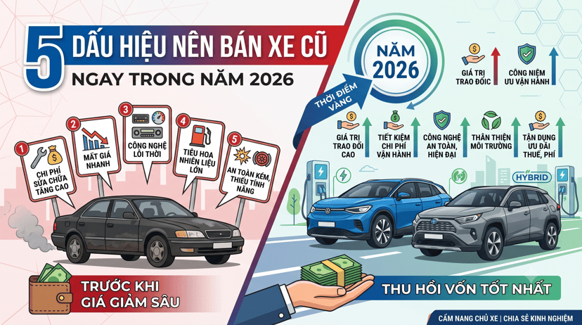 5 dấu hiệu nên bán xe cũ ngay trong năm 2026, đừng chờ đợi thêm, photo 1